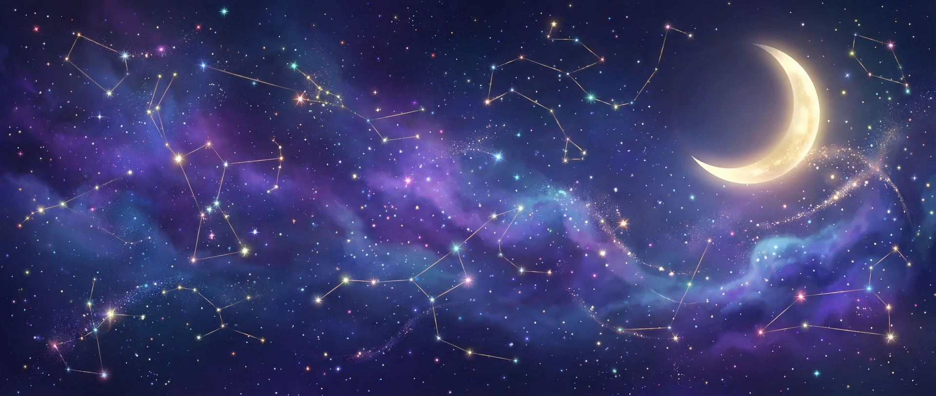 星空背景 - 卡一卡二卡三日美韩 | 每日星座运势与塔罗占卜